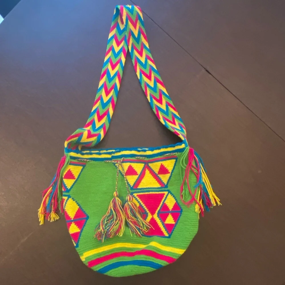 Handmade bucket bag unique - Picture 3 of 6